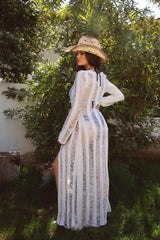Breeze Distressed Ladder Knit Cover Up