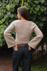 HEARTH Cable Knit Button Down Cardigan