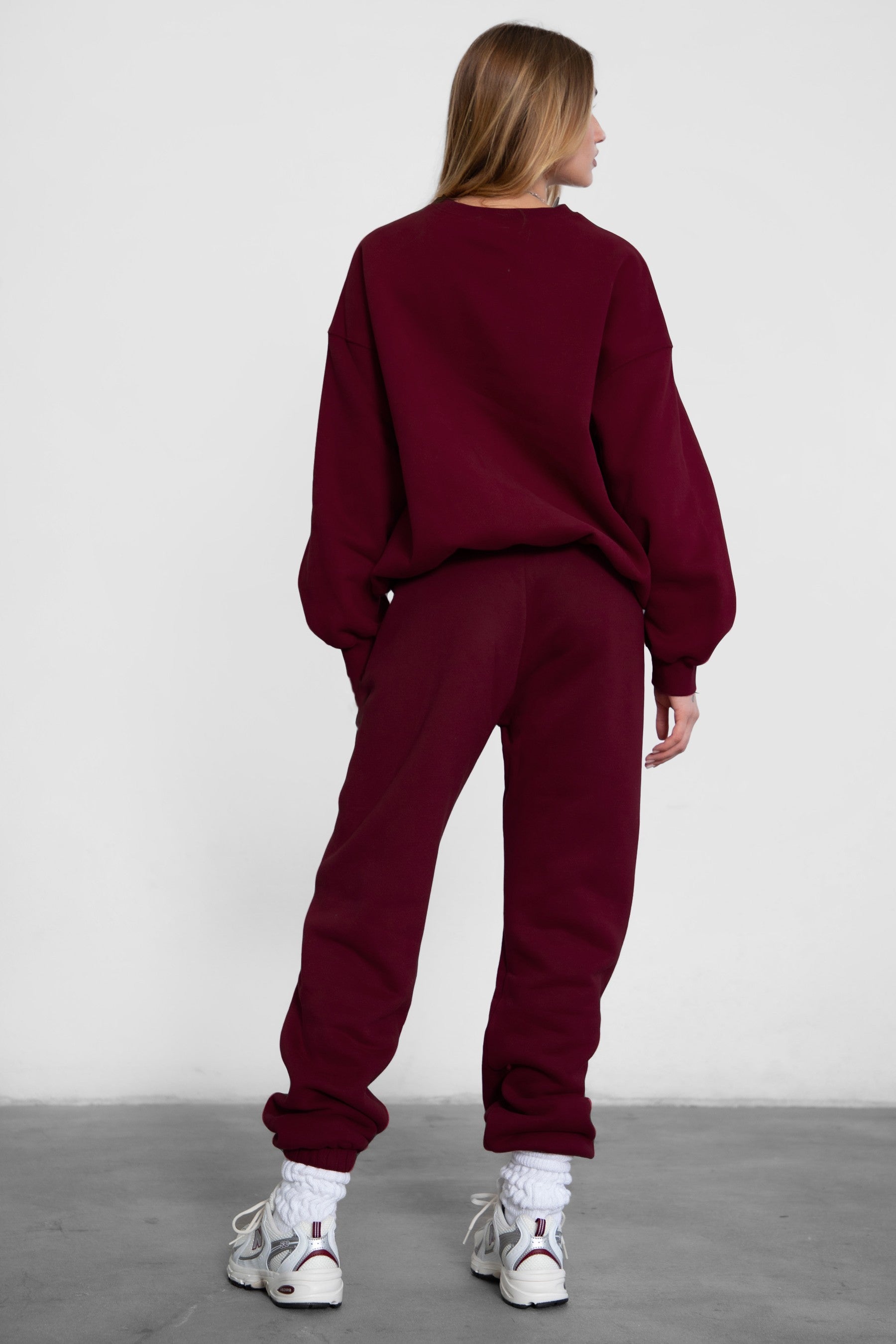 Varsity Plush Fleece Crew Neck Sweatshirt