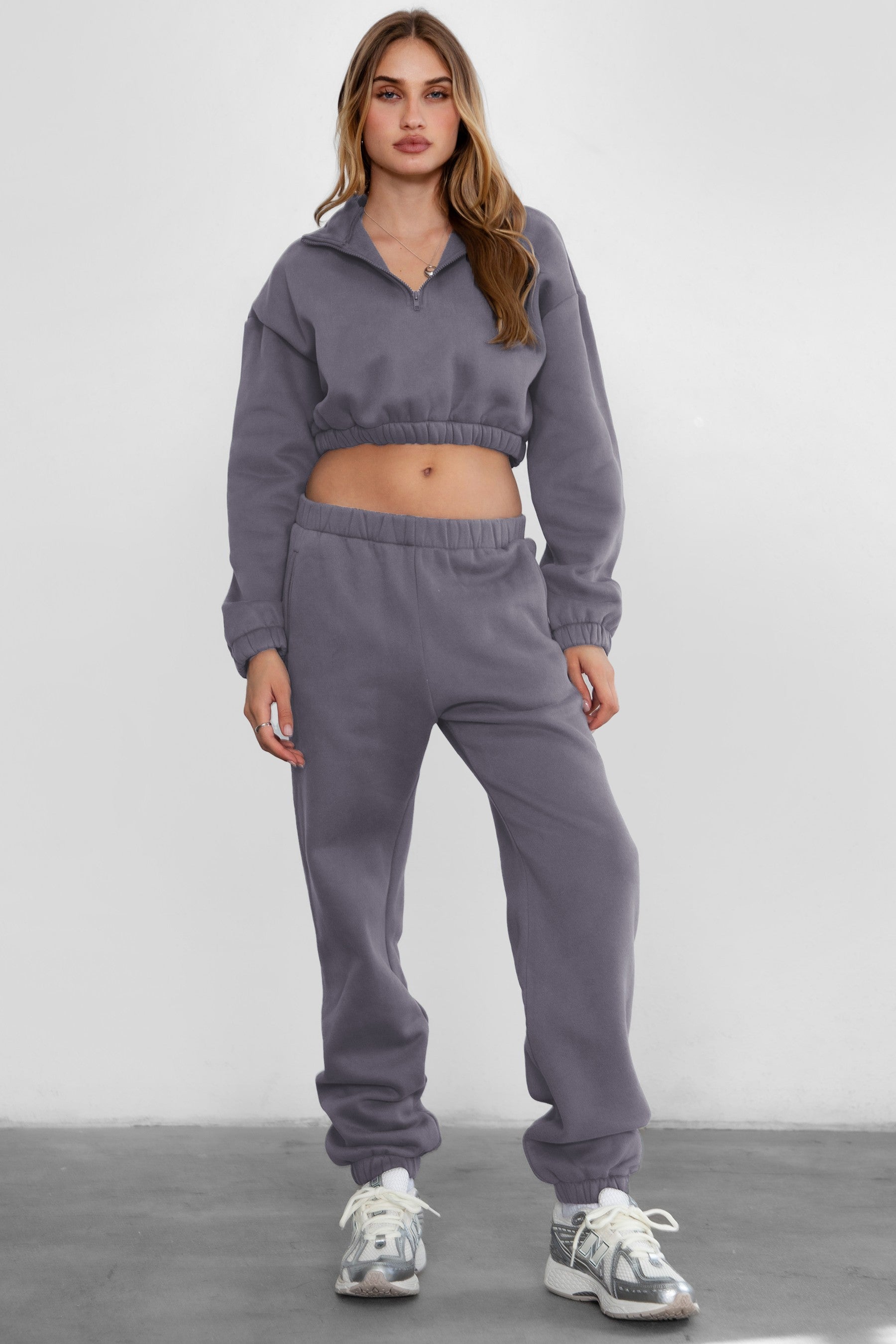 DOVE PLUS SIZE Plush Fleece High Waist Sweatpants