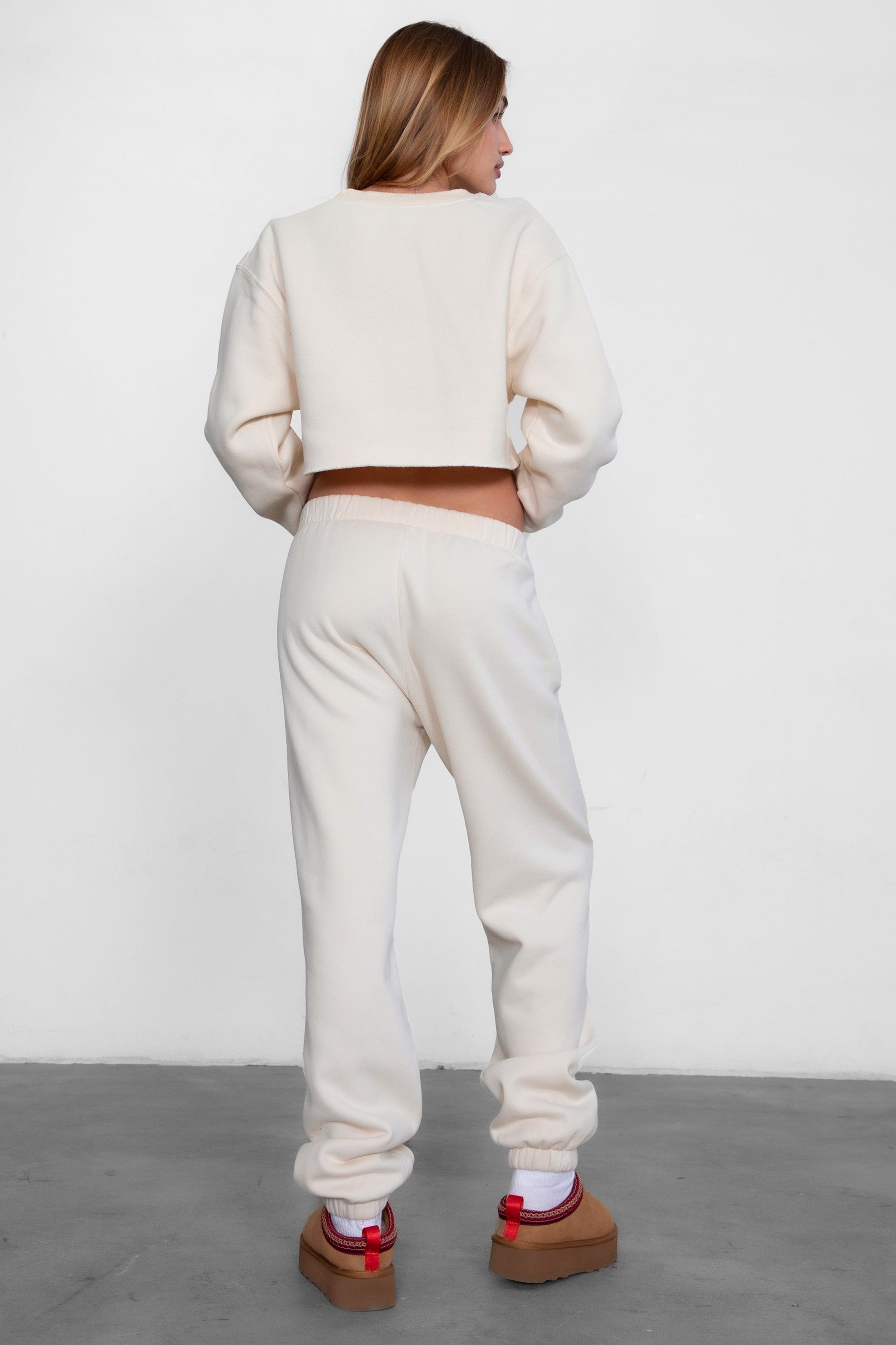DOVE PLUS SIZE Plush Fleece High Waist Sweatpants