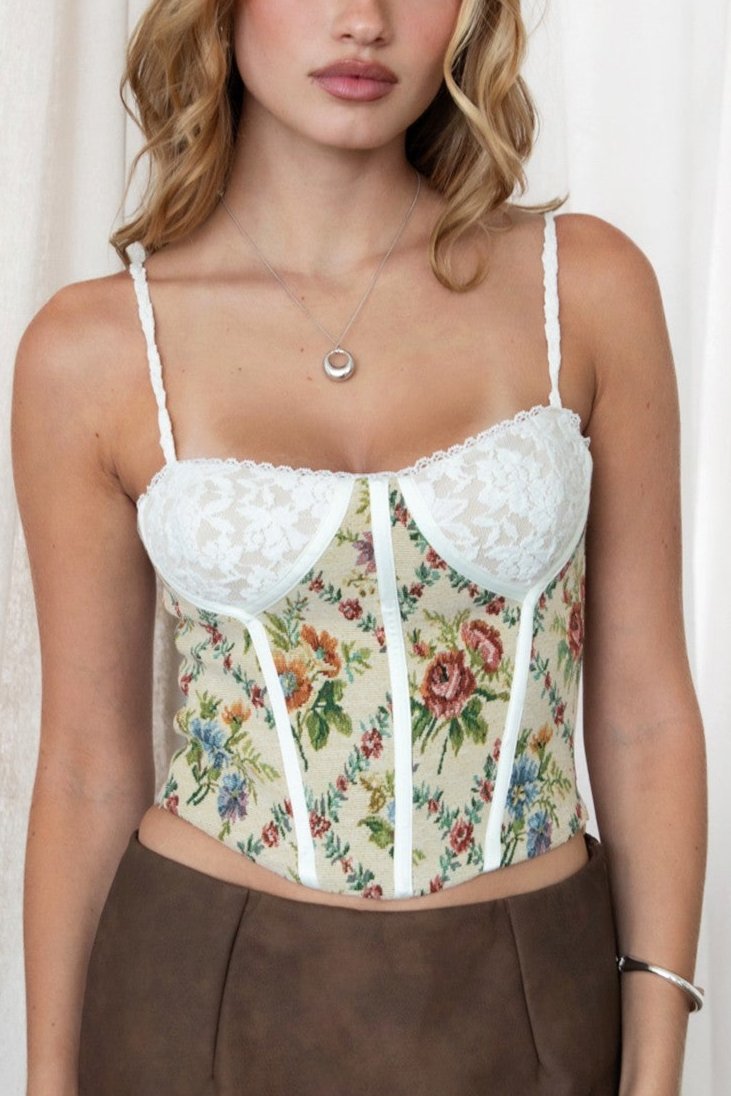 Brigette Tapestry Corset Top