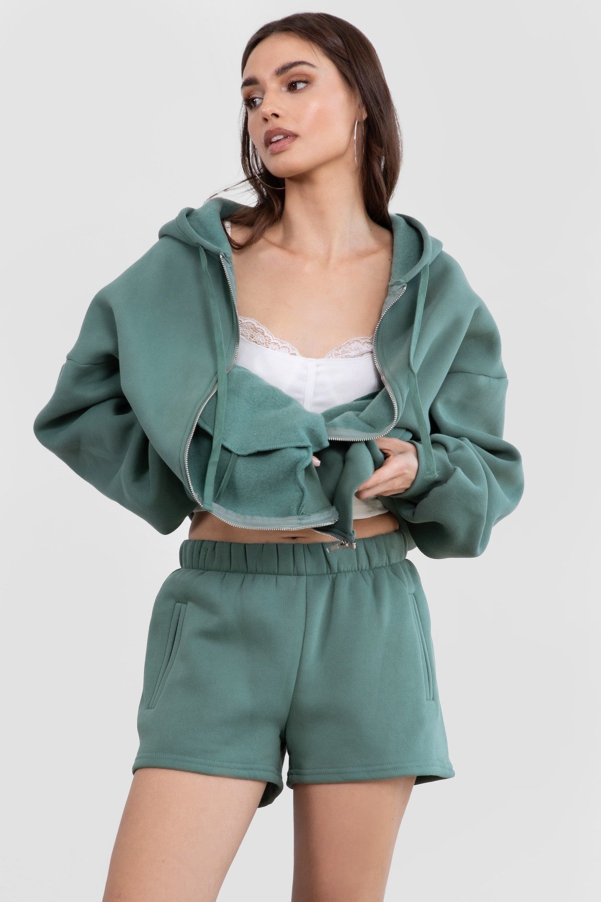 Momo Plush Fleece Casual High Waist Shorts [Partial Pre-order]