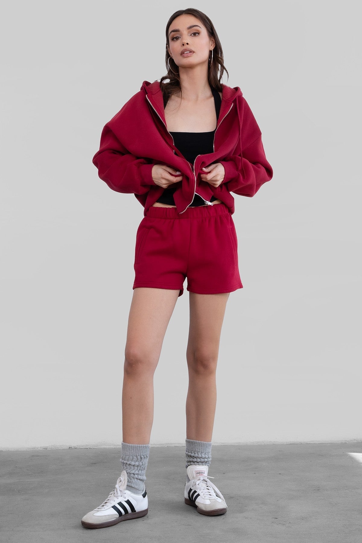 Momo Plush Fleece Casual High Waist Shorts [Partial Pre-order]