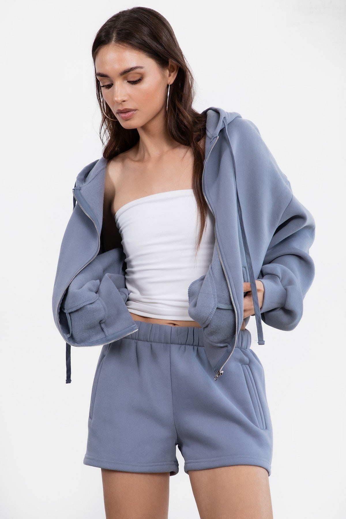 Momo Plush Fleece Casual High Waist Shorts [Partial Pre-order]