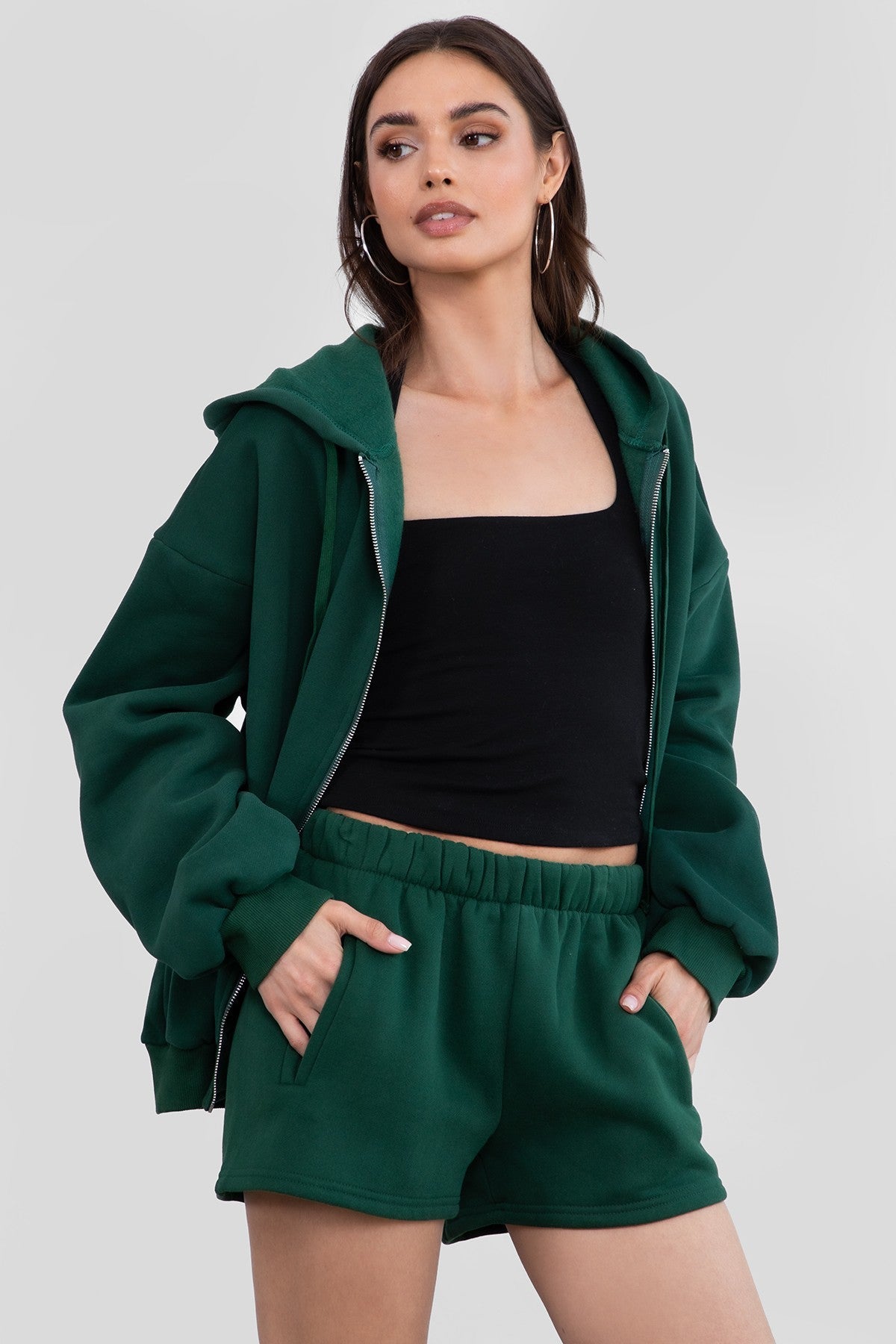 Momo Plush Fleece Casual High Waist Shorts [Partial Pre-order]