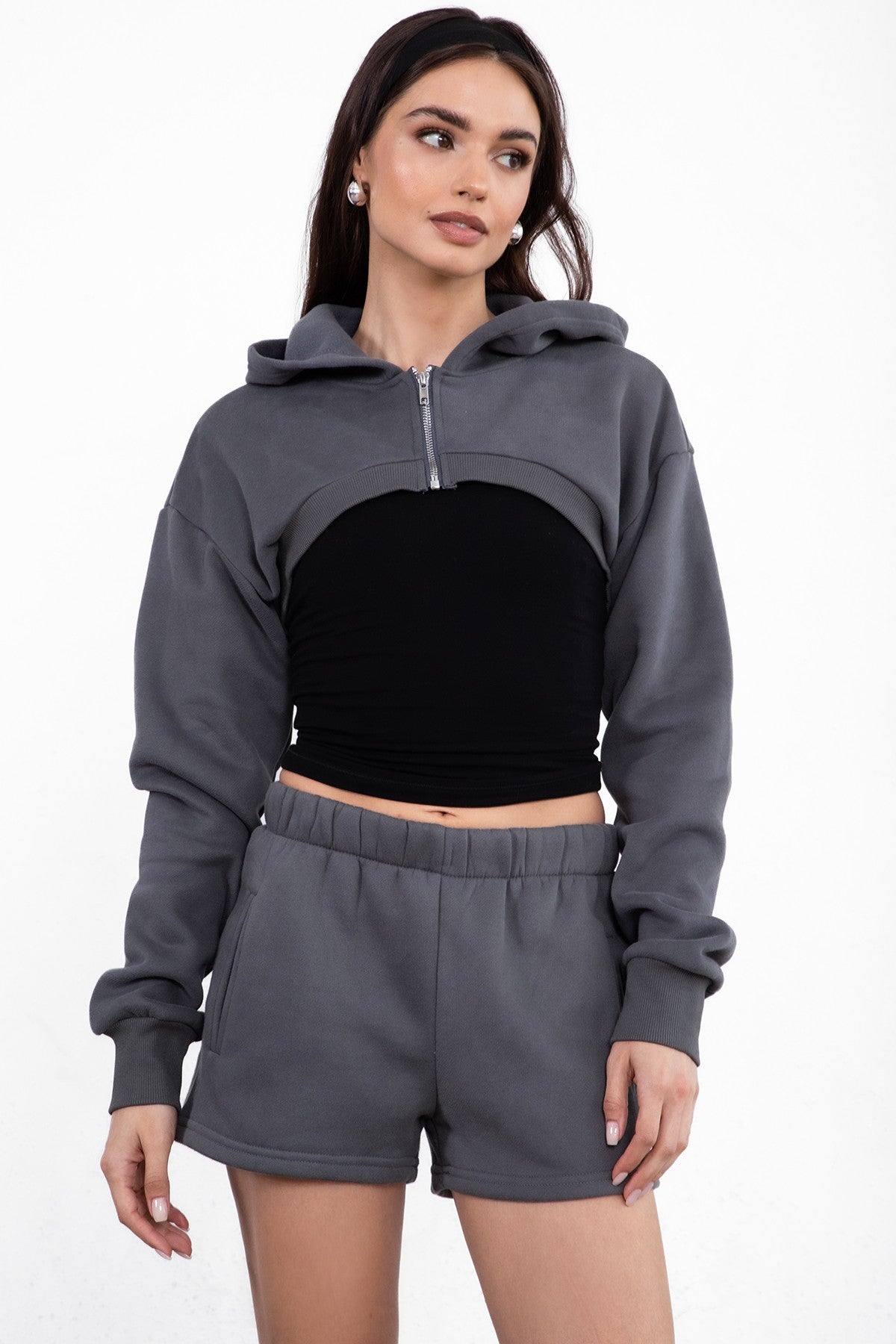 Momo Plush Fleece Casual High Waist Shorts [Partial Pre-order]