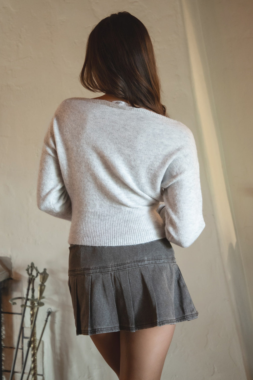 AURELLE Luxe Off Shoulder Knit Sweater Top
