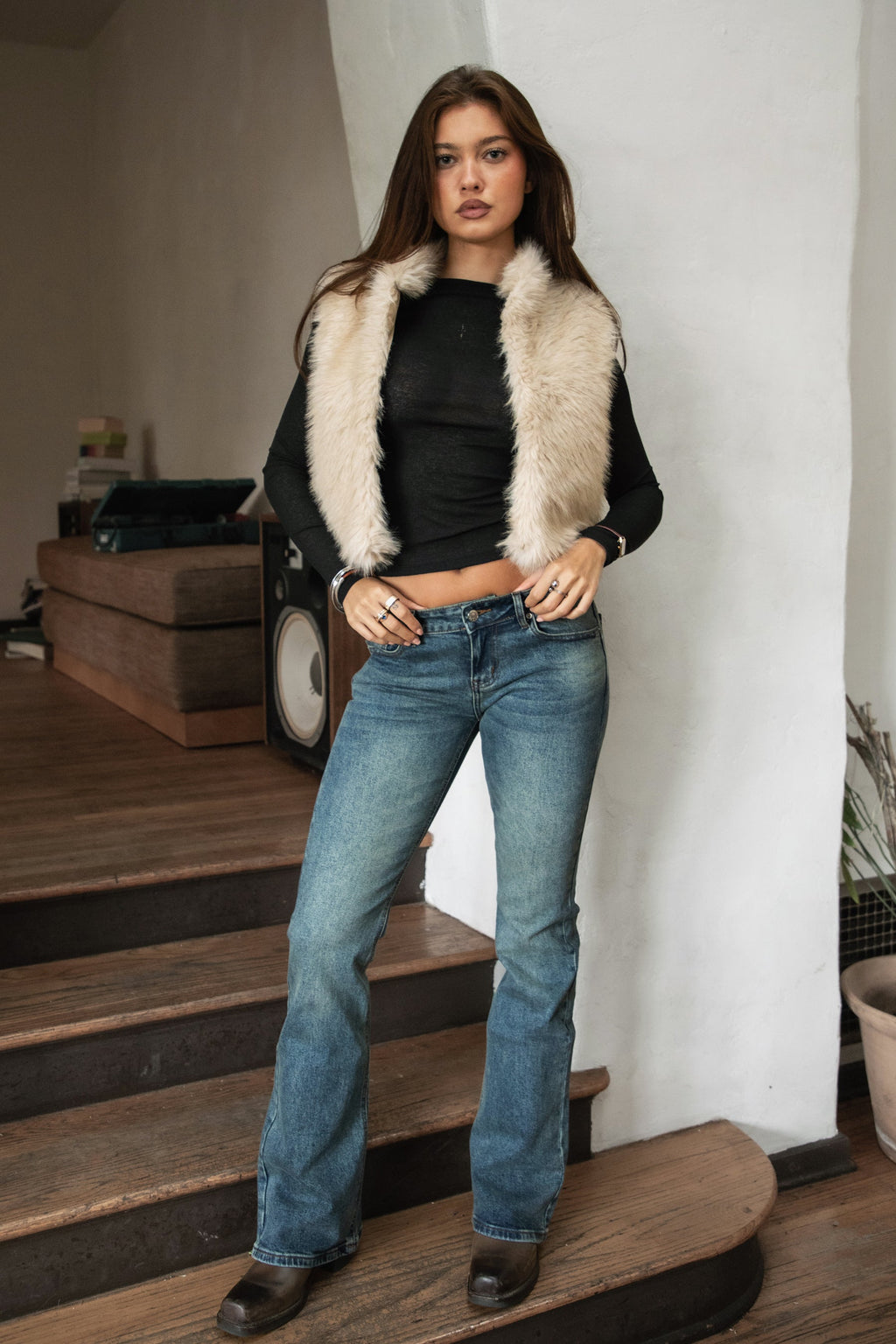 BRIENNE Soft Plush Faux Fur Vest