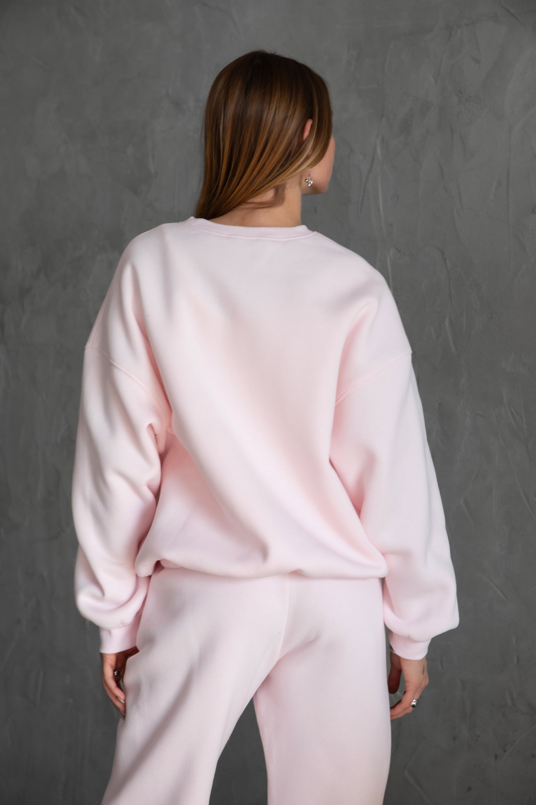 VARSITY Plush Fleece Crew Neck Sweatshirt
