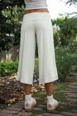 SORA Fold Over Low Rise Wide Leg Leggings [Pre-Order]