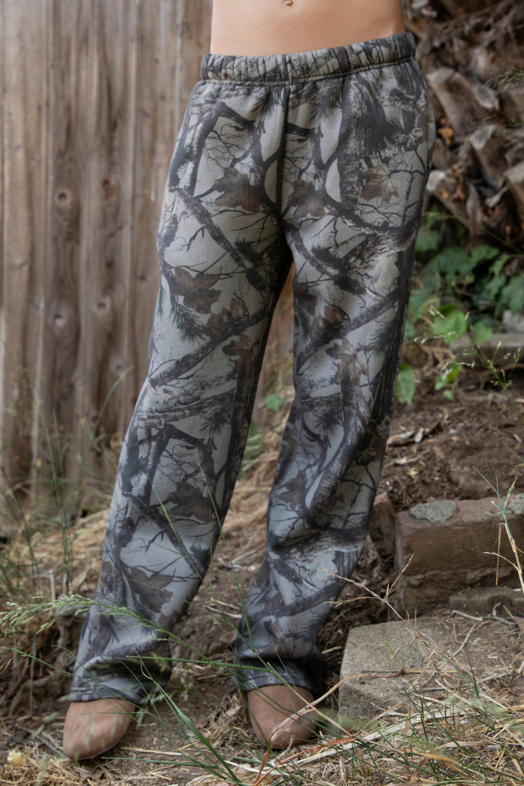 ELK Woodland Camo Cloud Fleece Wide Leg Sweatpants