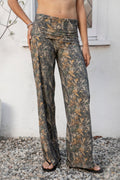 BAYOU Dark Woodland Camo Stretch Foldover Leggings [Pre-order]