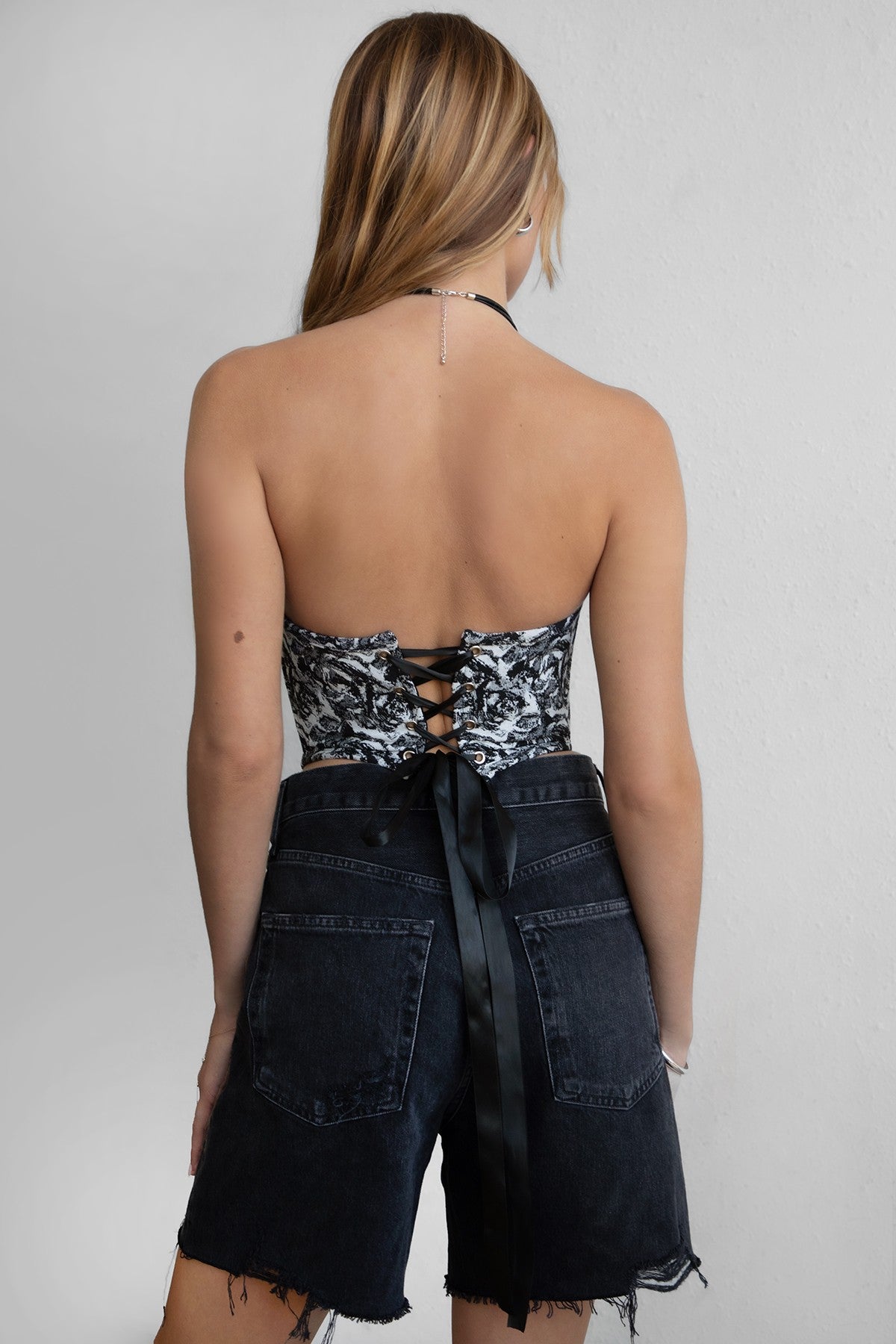 Briar Strapless Tapestry Print Corset Top