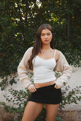 FLUFF Shrug Style Crop Cardigan Bolero