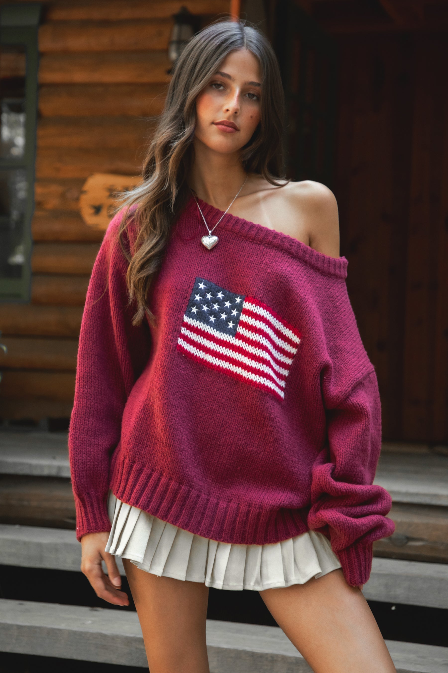 BRANDI Off The Shoulder Sweater