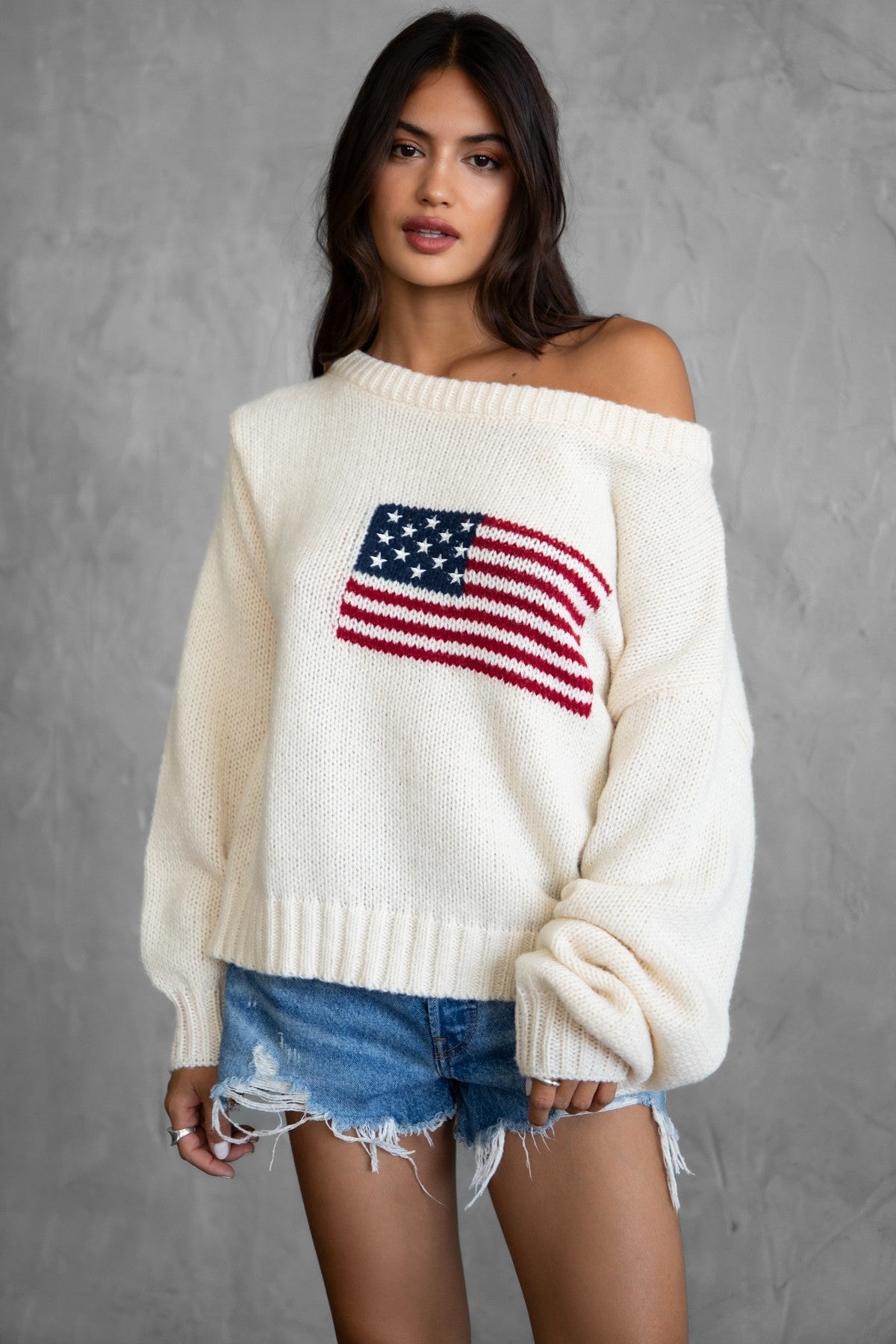 BRANDI Off The Shoulder Sweater