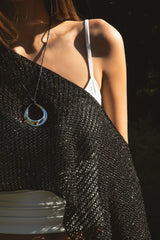 SOLENA Crystal Sequin Crochet Cape