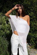 SOLEI Lightweight Sheer Sweater Knit Cape