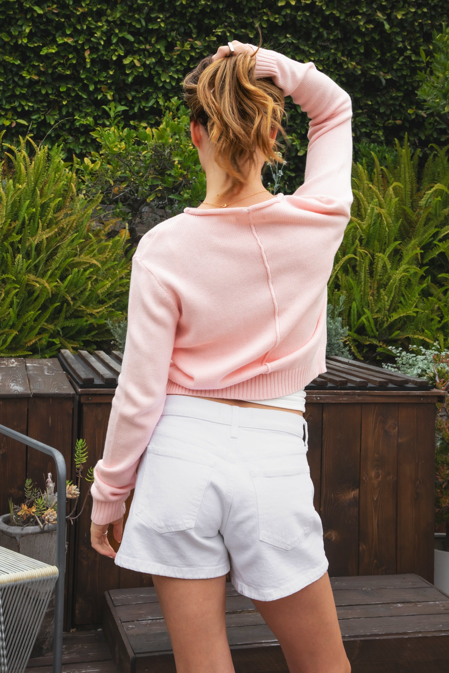 LUMEE Rolled Neck Long Sleeve Knit Sweater