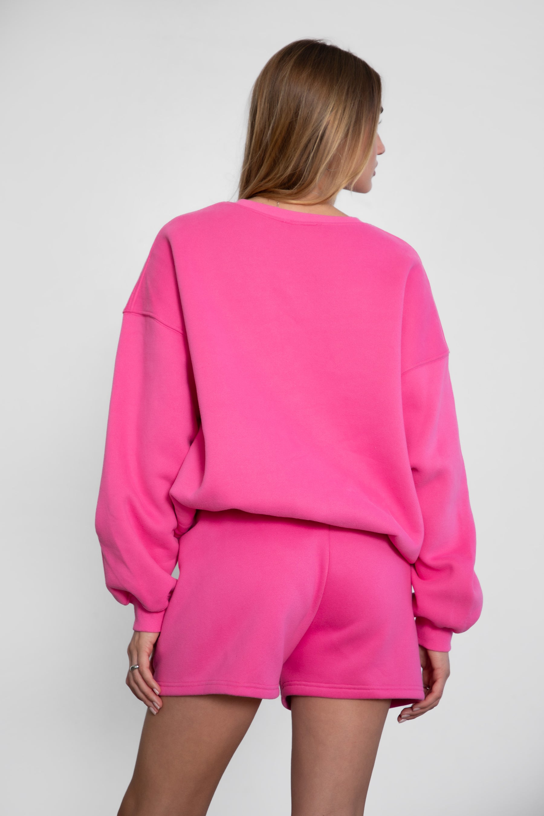 Varsity Plush Fleece Crew Neck Sweatshirt