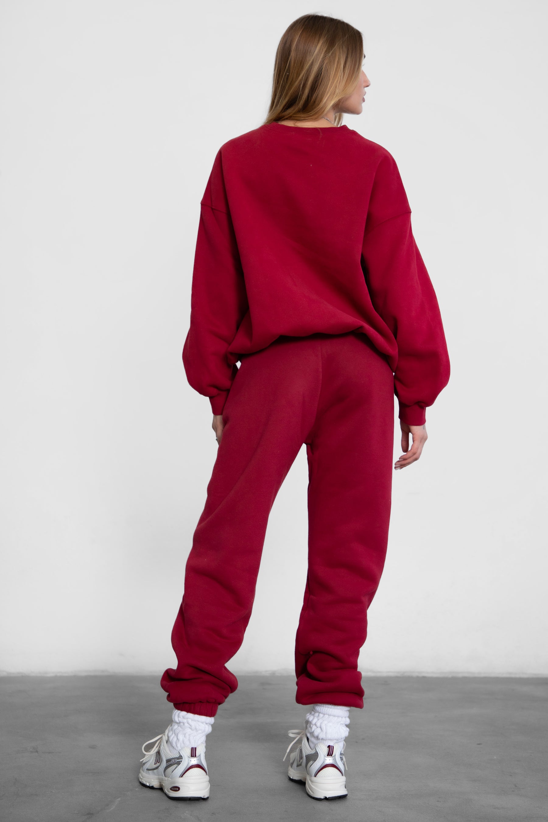 VARSITY Plush Fleece Crew Neck Sweatshirt