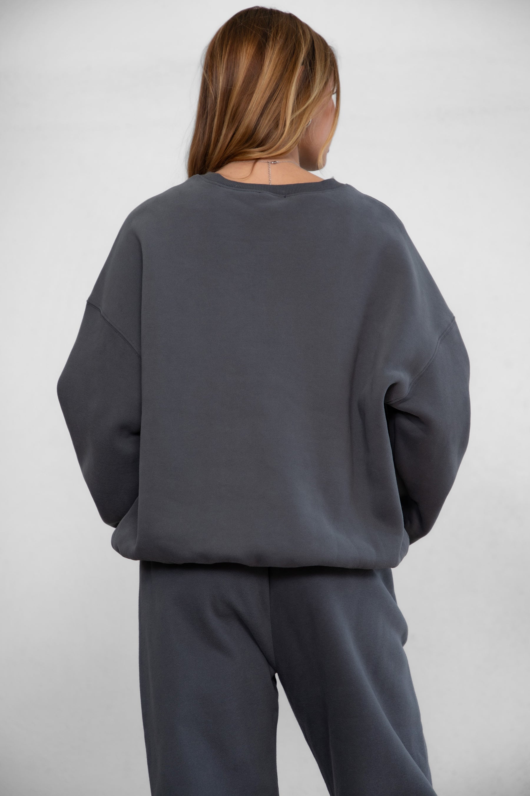 VARSITY Plush Fleece Crew Neck Sweatshirt