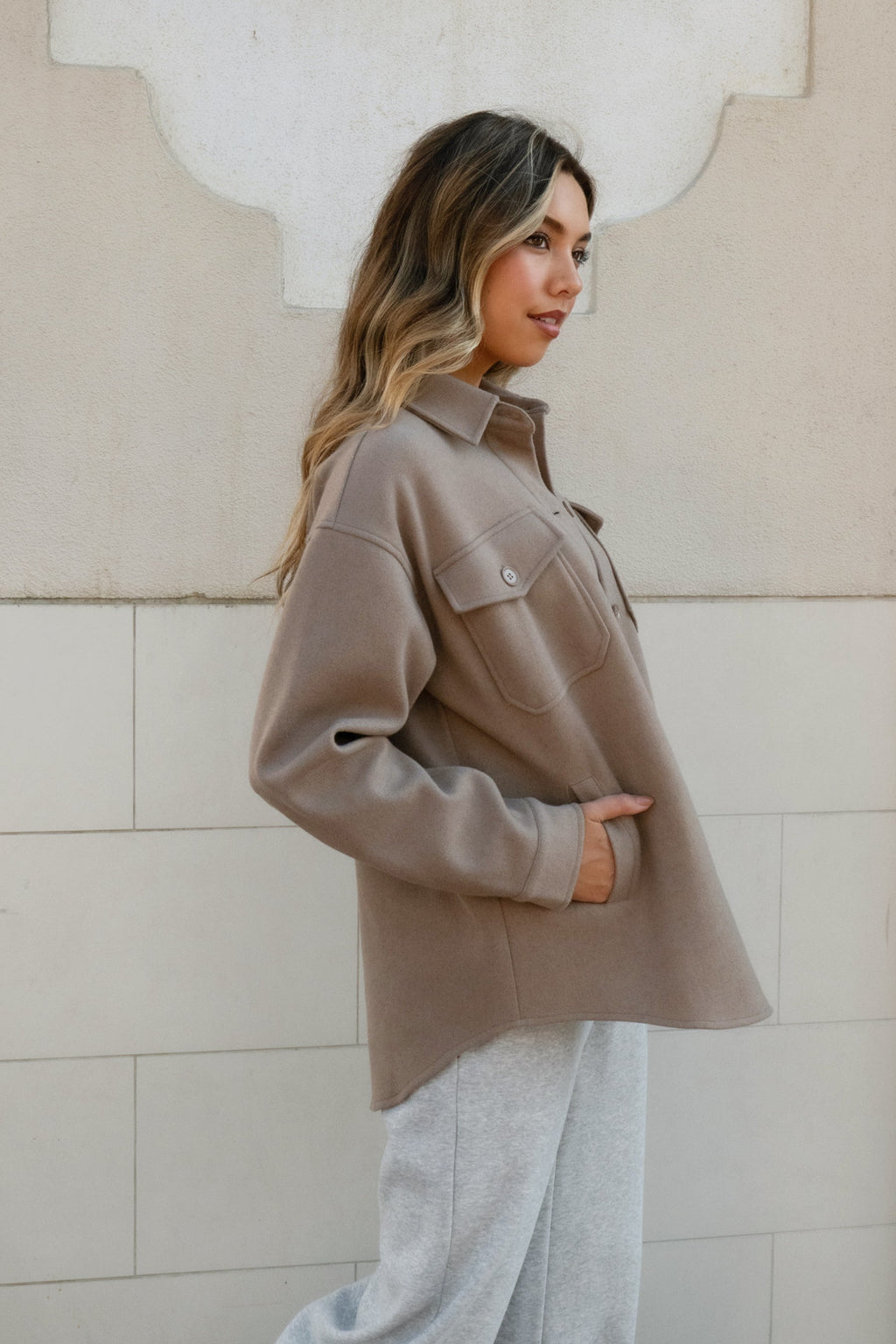 Birken Faux Wool Shacket