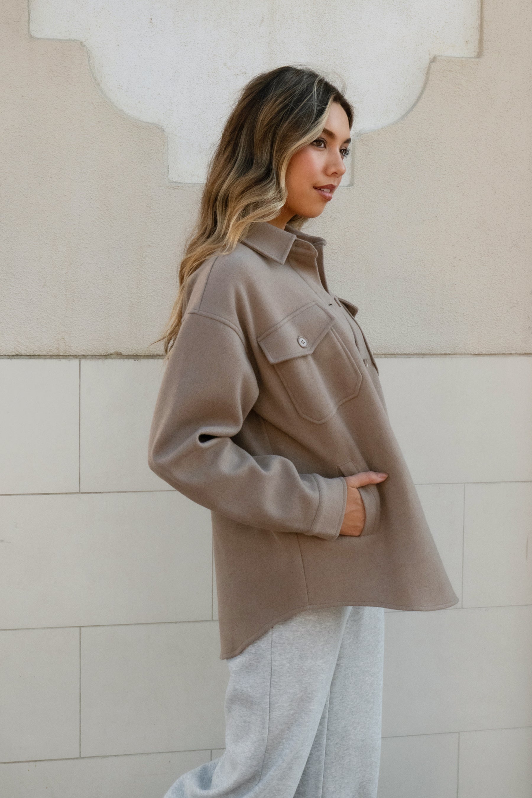 Birken Faux Wool Shacket