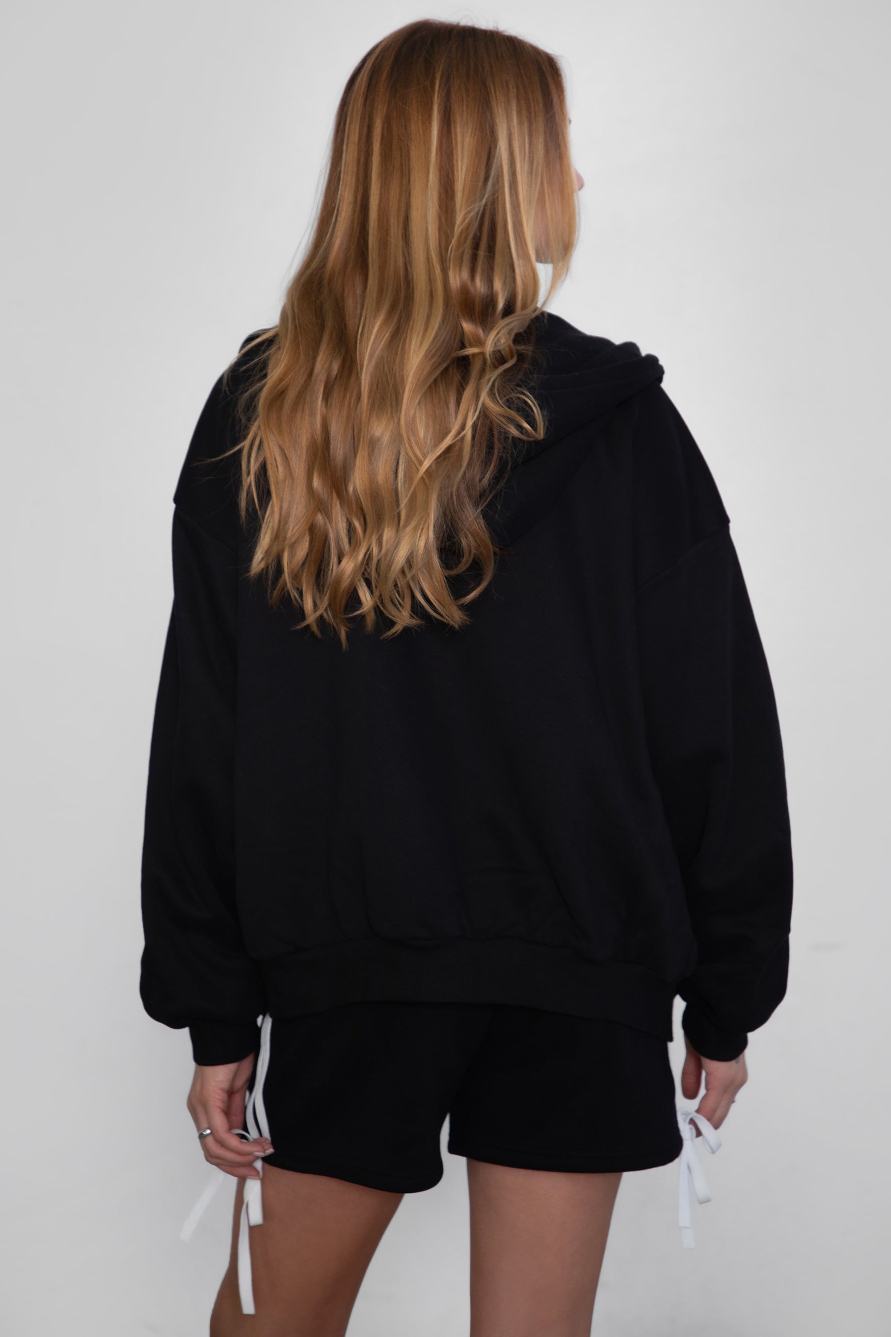 UNIVERSITY Plush Fleece Oversized Zip Up Hoodie