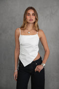 Jaina Stretch Poplin Cami Top