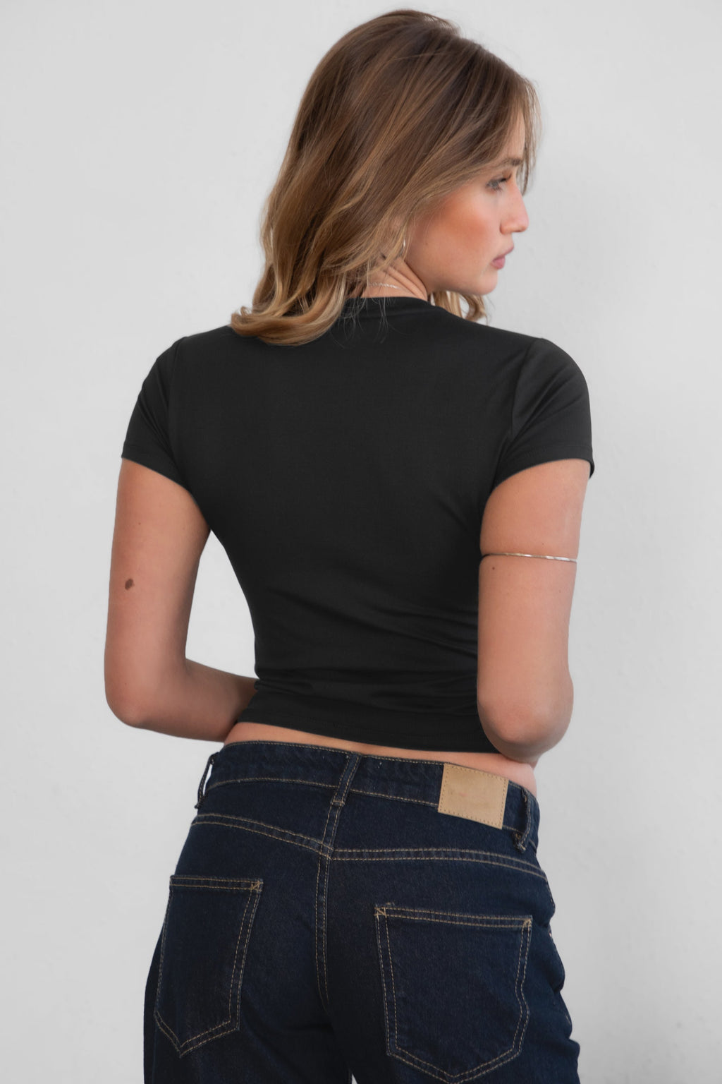 ARIET Brushed Poly Short Sleeve Top