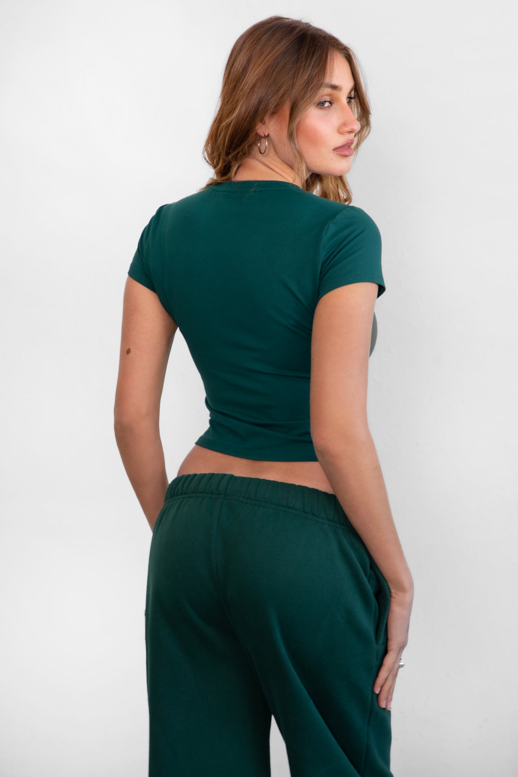 ARIET Brushed Poly Short Sleeve Top