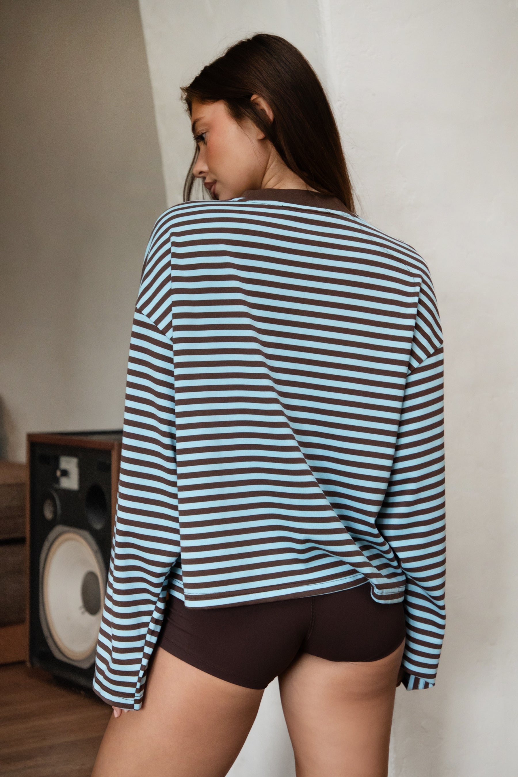 MARLOWE Striped Long Sleeve Top