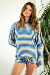 MARLOWE Striped Long Sleeve Top