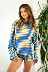 MARLOWE Striped Long Sleeve Top