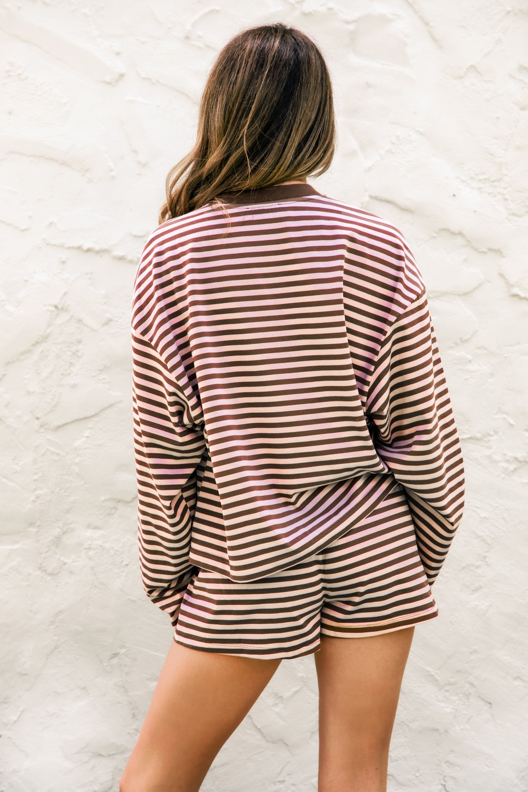 MARLOWE Striped Long Sleeve Top