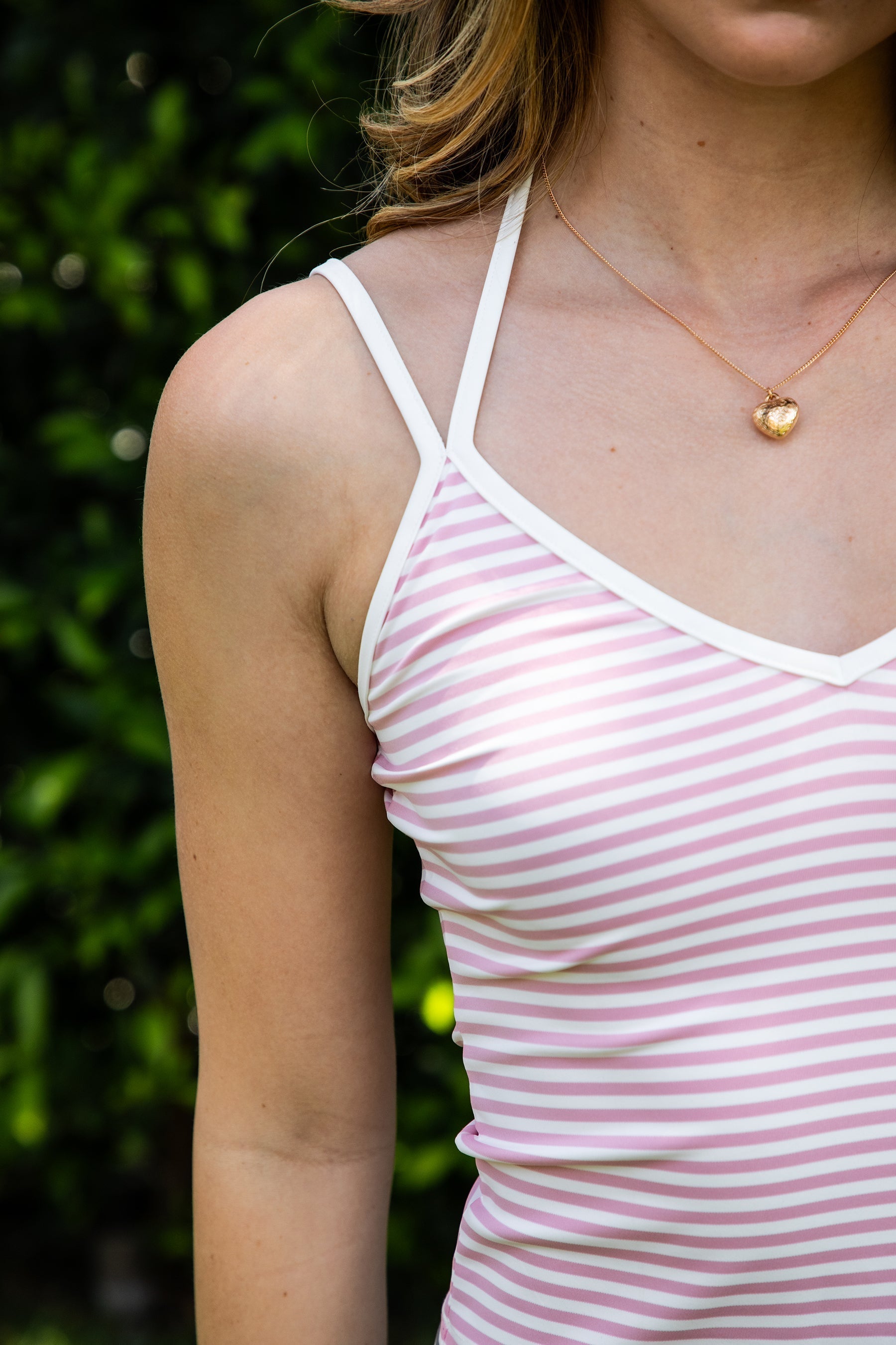 SAYLOR Stripe Double Strap Tank Top