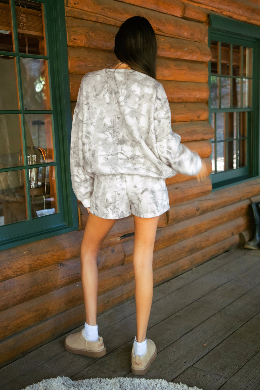 AVERY Woodland Camo Cloud Fleece Crew Neck Sweatshirt [Pre-order]