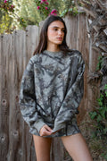 ELK Woodland Camo Cloud Fleece Crew Neck Sweatshirt