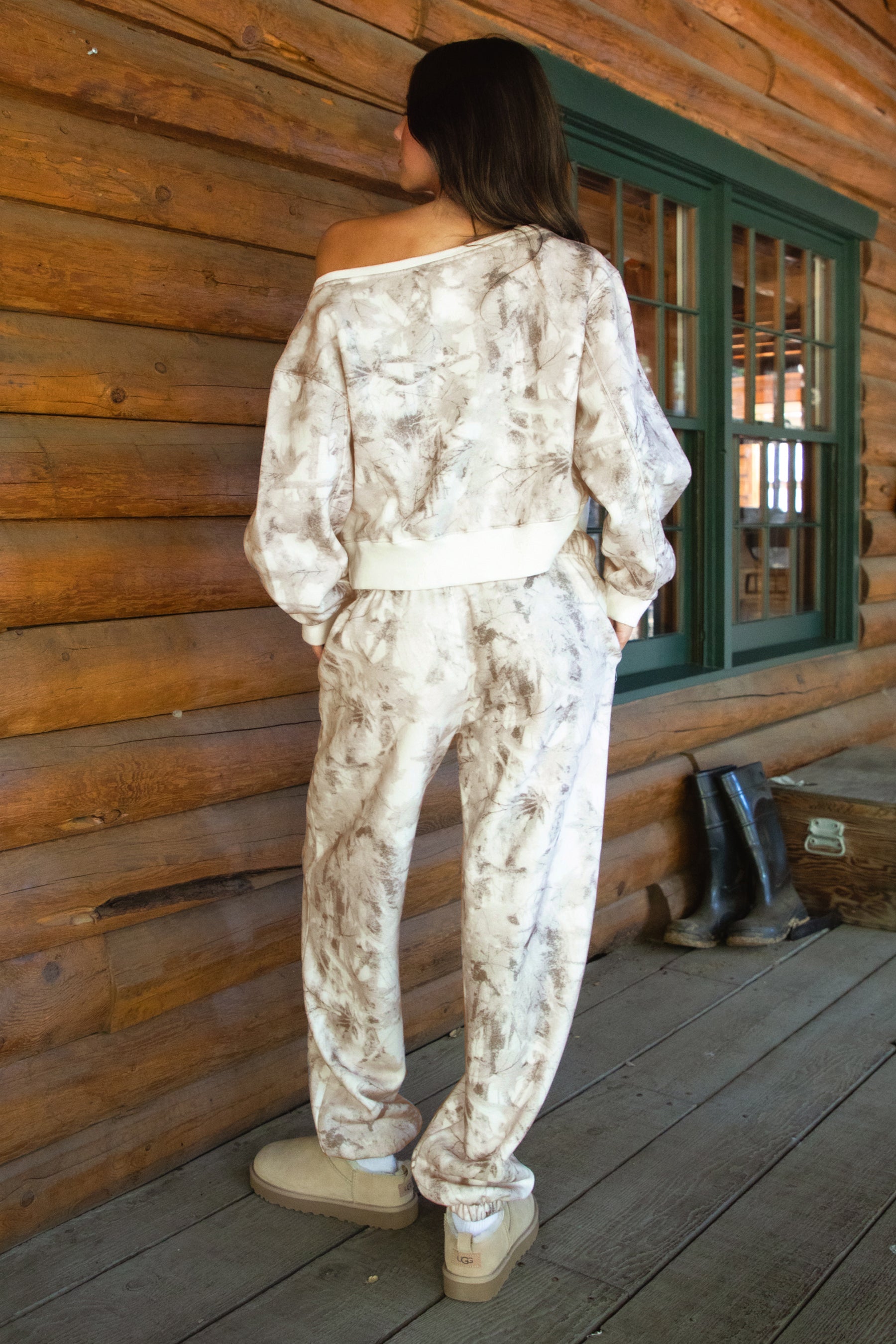 AVERY Light Camo Cloud Fleece Lounge Sweatpants