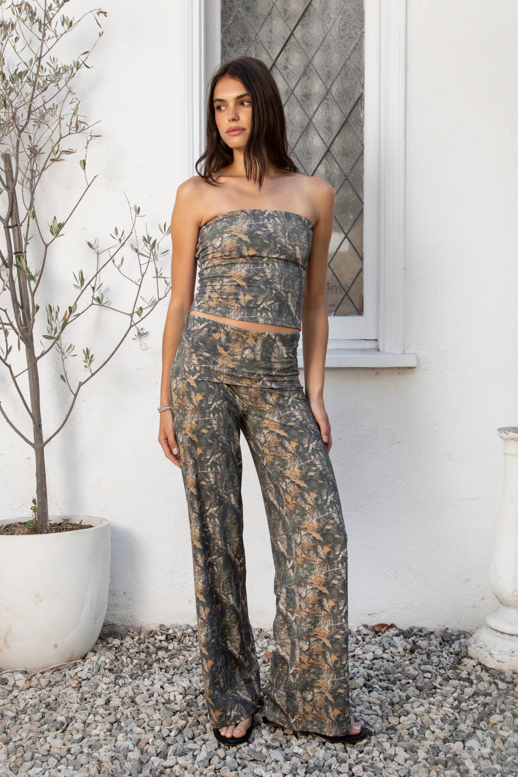 BAYOU Dark Woodland Camo Tube Top