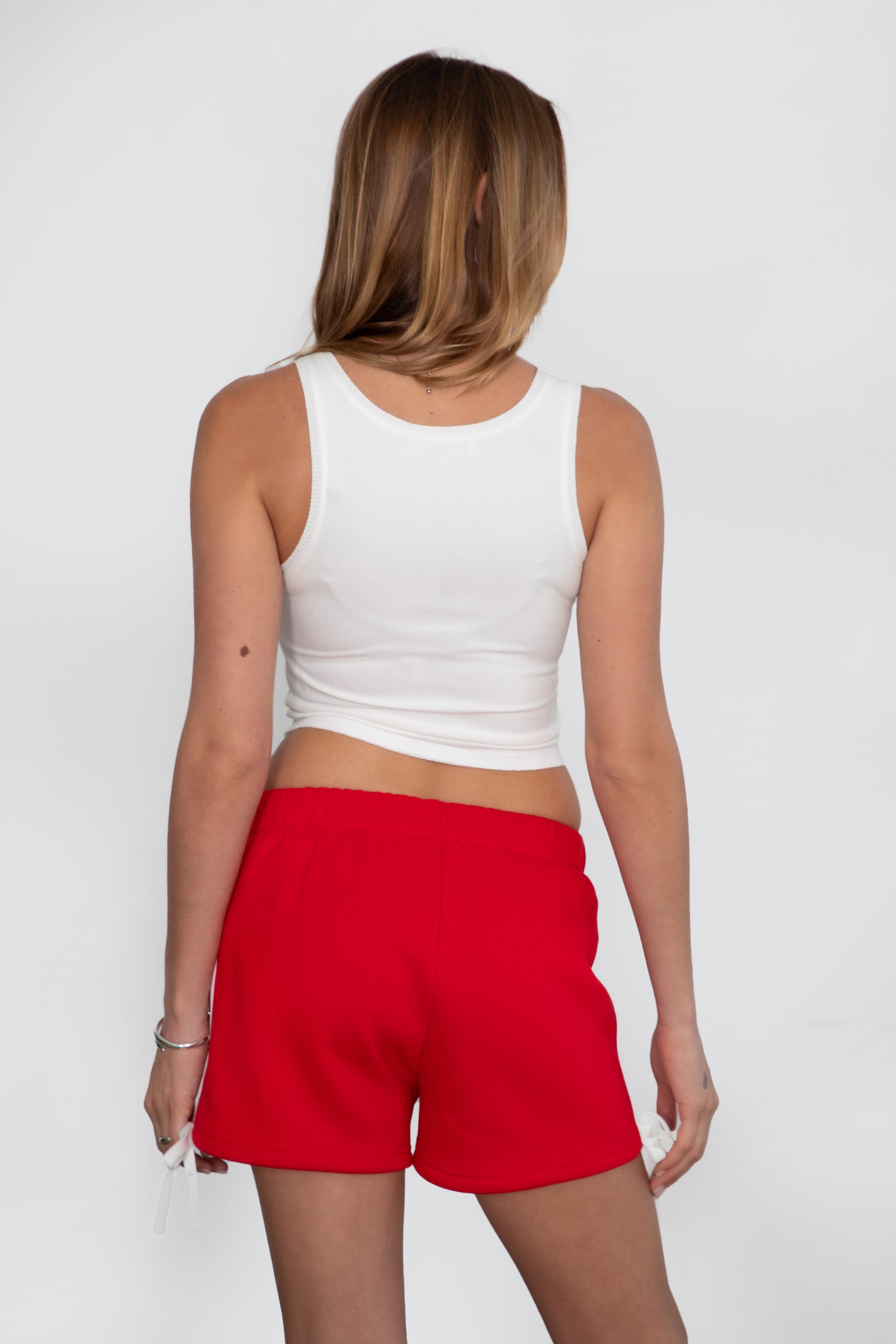 Sunni Plush Fleece Piping Detail Shorts