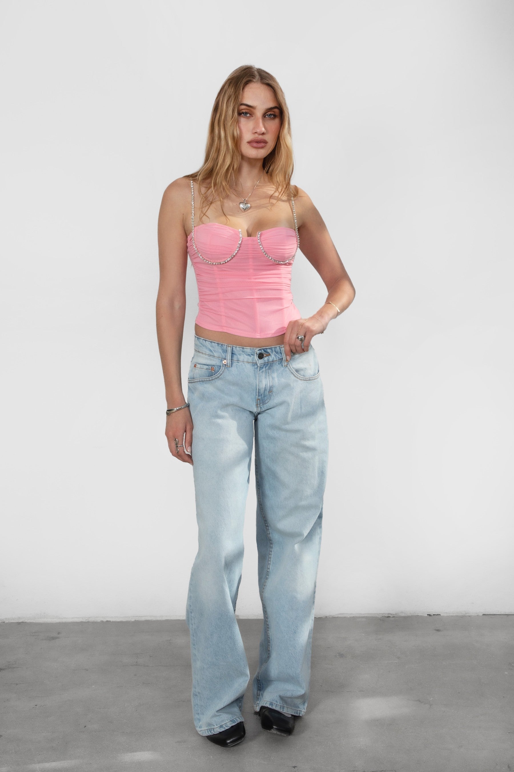 Gem Embellished Cami Top