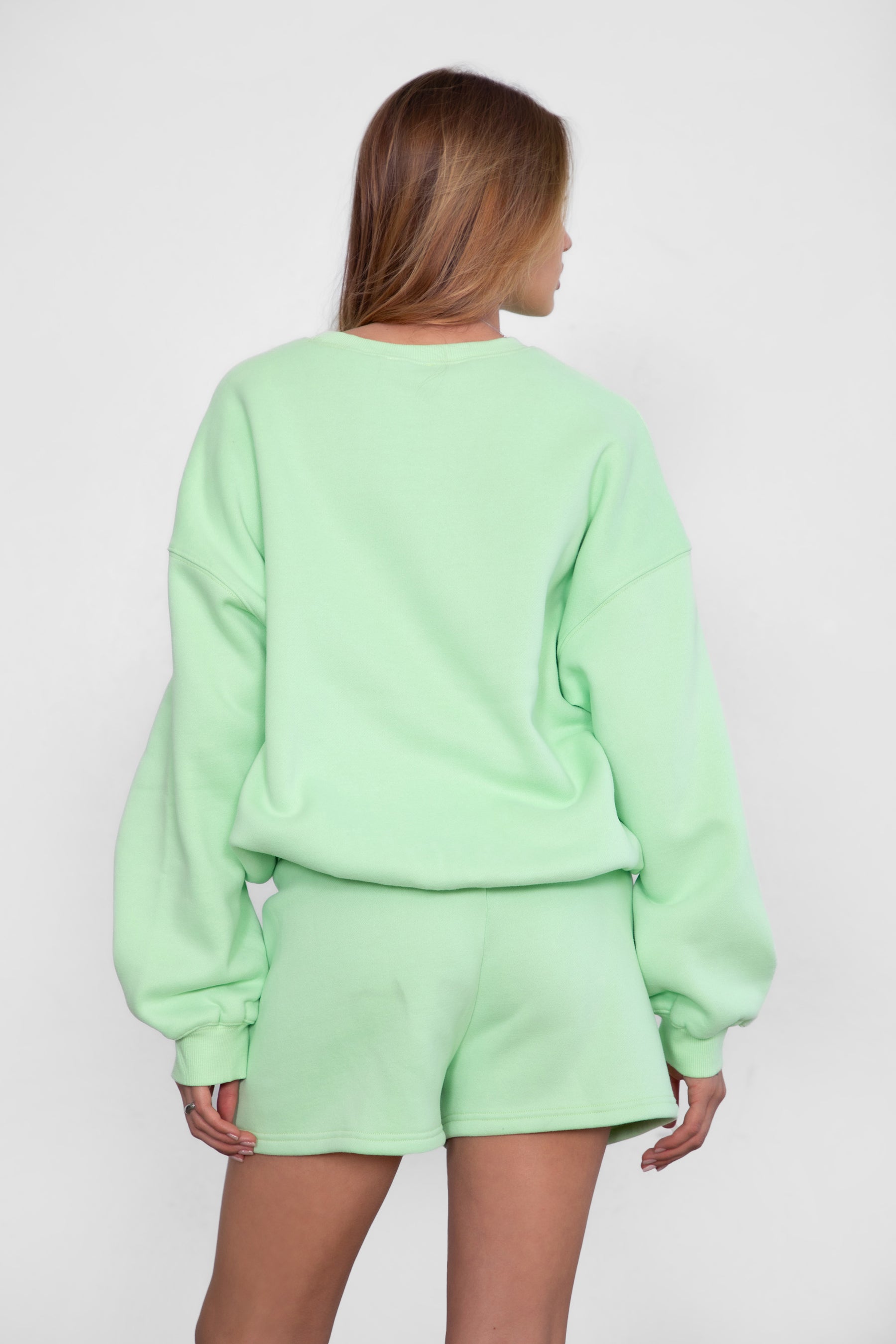 Varsity Plush Fleece Crew Neck Sweatshirt