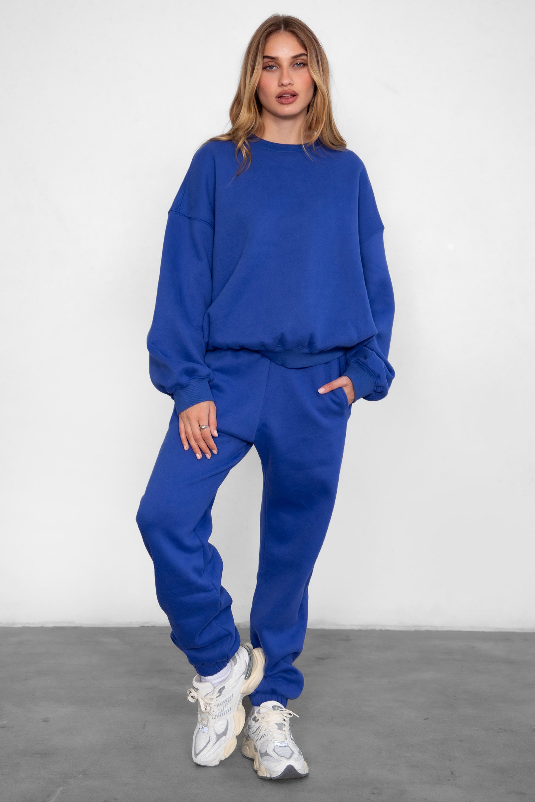 VARSITY Plush Fleece Crew Neck Sweatshirt