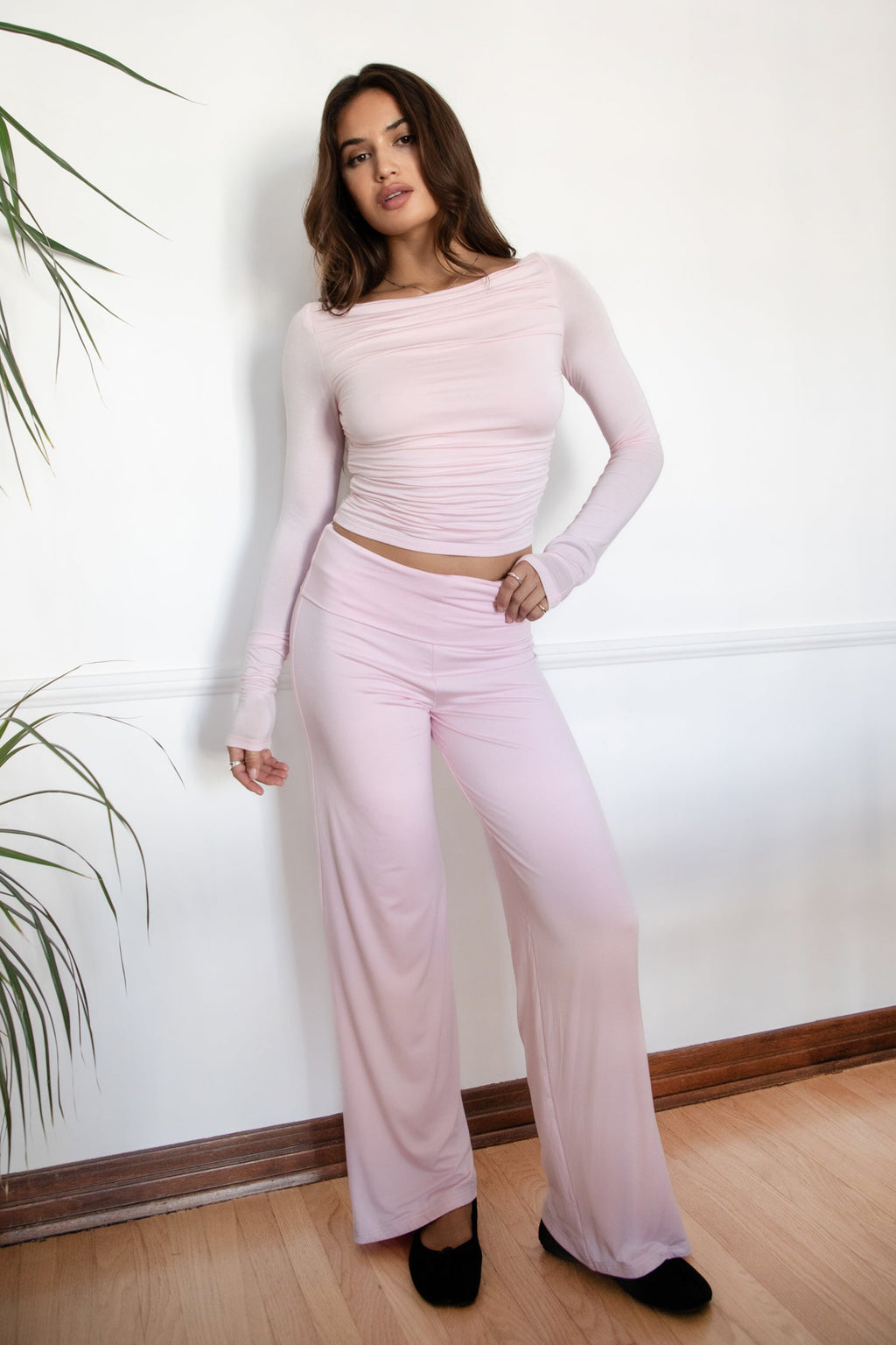 SORA Fold Over Straight Leg Leggings