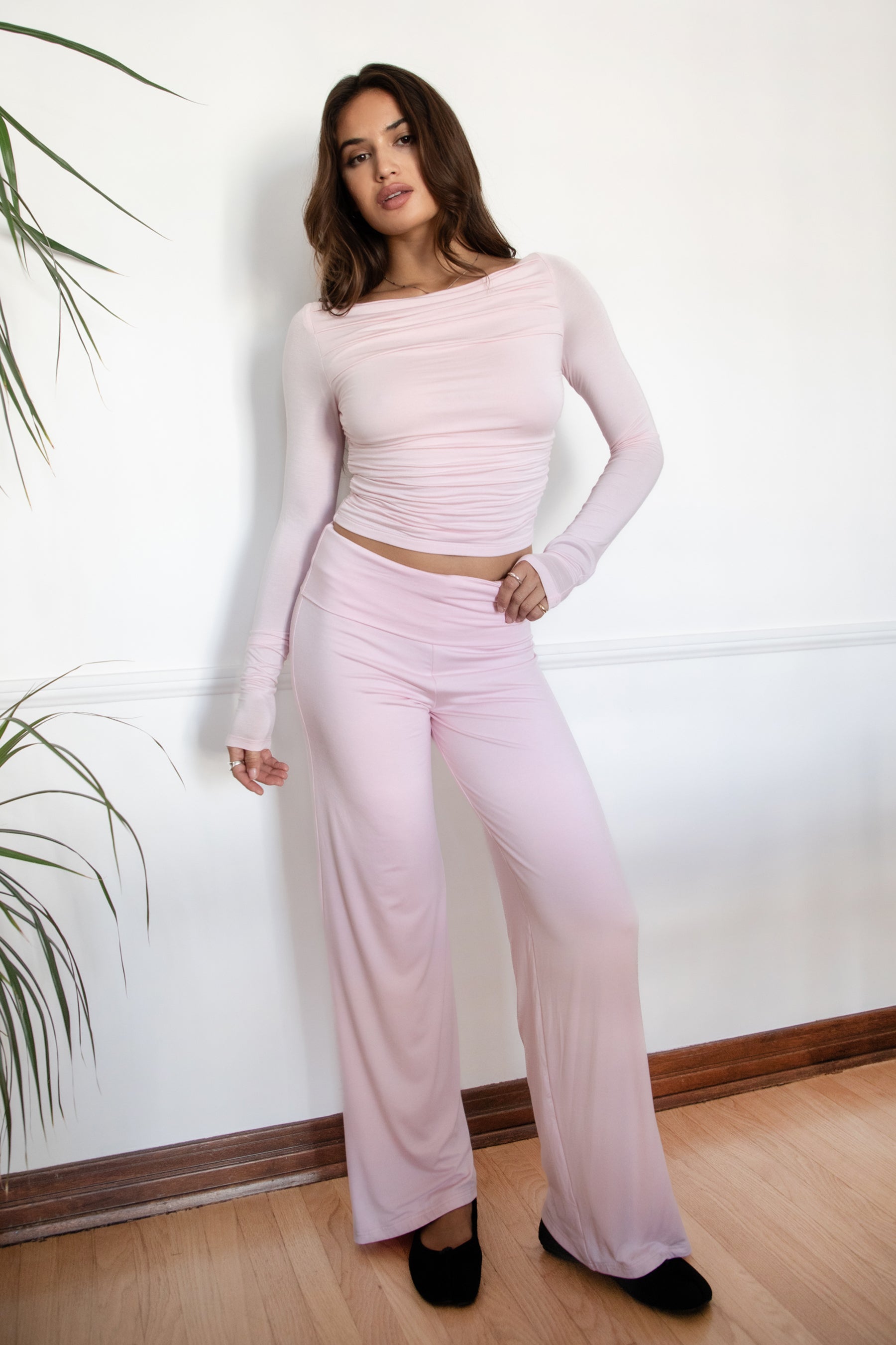 SORA Fold Over Straight Leg Leggings