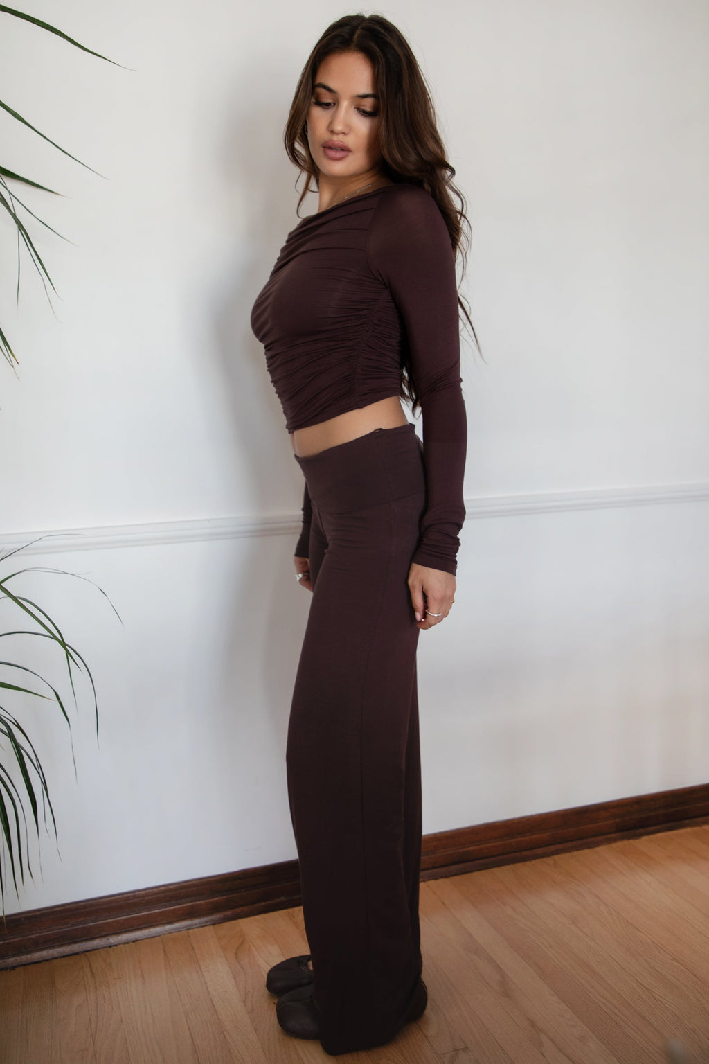 SORA Fold Over Straight Leg Leggings