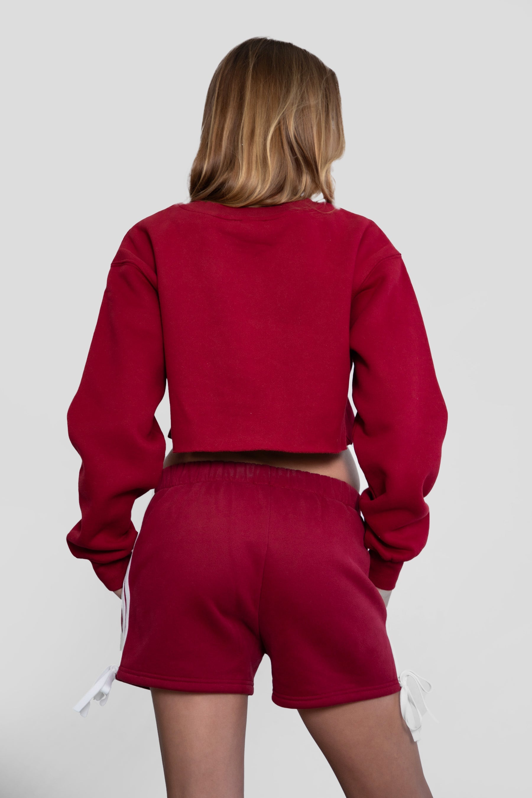 Sunni Plush Fleece Piping Detail Shorts